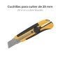 Hoja Cúter 25 mm. (Estuche 10 Piezas) Acero Sk5 Hoja Cúter 25 mm. (Estuche 10 Piezas) Acero Sk5