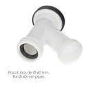 Sifón y Griega Con Válvula y Tapón 1-1/2" Salida De Diámetro 40 mm.