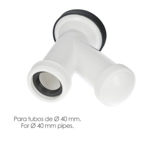 Sifón y Griega Con Válvula y Tapón 1-1/2" Salida De Diámetro 40 mm.
