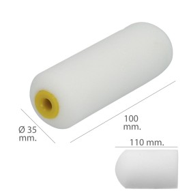 Rodillo Espuma Recambio Para Esmalte Acrílico 100 mm. Set 10 Rodillos. Rodillo Espuma, Rodillo Pintura Acrílica