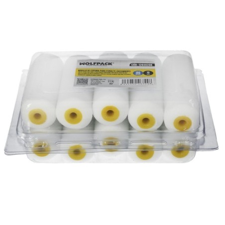 Rodillo Espuma Recambio Para Esmalte Acrílico 100 mm. Set 10 Rodillos. Rodillo Espuma, Rodillo Pintura Acrílica