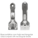 Rascavidrios Plástico Amarillo Hoja 43 mm. Rasqueta Vitrocerámica, Rascador Vidrio, Rascador Vitrocerámica,