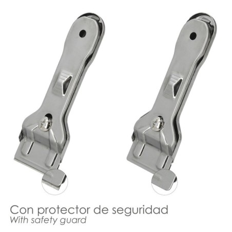 Rascavidrios Plástico Amarillo Hoja 43 mm. Rasqueta Vitrocerámica, Rascador Vidrio, Rascador Vitrocerámica,