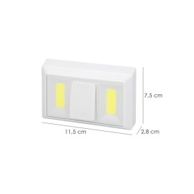 Linterna / Luces Led Para Pared / Armario A pilas (4 AAA) 250 Lúmenes (Fijación Mediante Pegatina, Imán o Tornillos)