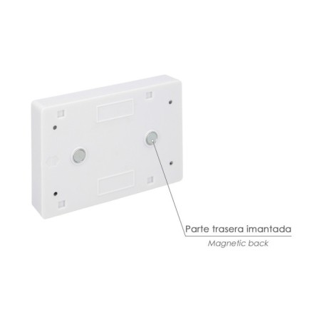 Linterna / Luces Led Para Pared / Armario A pilas (4 AAA) 250 Lúmenes (Fijación Mediante Pegatina, Imán o Tornillos)