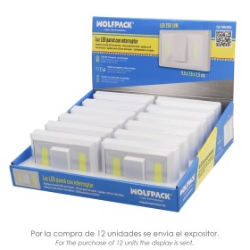 Linterna / Luces Led Para Pared / Armario A pilas (4 AAA) 250 Lúmenes (Fijación Mediante Pegatina, Imán o Tornillos)