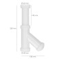 Sifón y Griega Extensible 1-1/2" Salida de Diámetro 40 mm. Tubo Liso