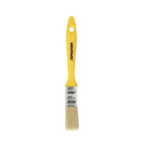 Paletina Profesional Cerda Blanca Ancho 20 mm. Cerdas Naturales Mango Plástico Ergonómico, Brocha Pintor, Pincel Pintura