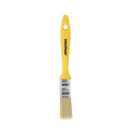 Paletina Profesional Cerda Blanca Ancho 20 mm. Cerdas Naturales Mango Plástico Ergonómico, Brocha Pintor, Pincel Pintura