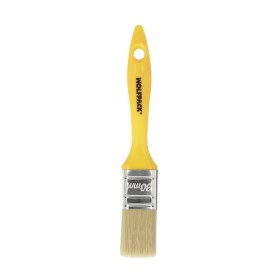 Paletina Profesional Cerda Blanca Ancho 30 mm. Cerdas Naturales Mango Plástico Ergonómico, Brocha Pintor, Pincel Pintura