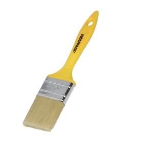 Paletina Profesional Cerda Blanca Ancho 50 mm. Cerdas Naturales Mango Plástico Ergonómico, Brocha Pintor, Pincel Pintura