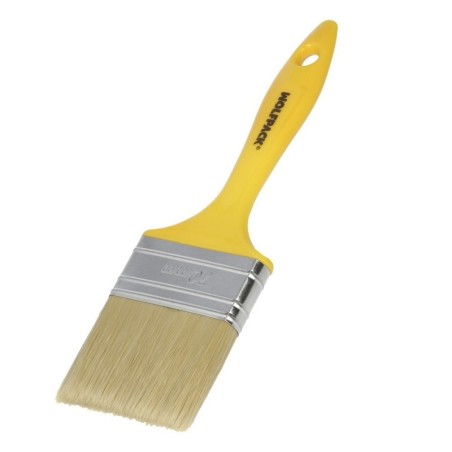 Paletina Profesional Cerda Blanca Ancho 70 mm. Cerdas Naturales Mango Plástico Ergonómico, Brocha Pintor, Pincel Pintura