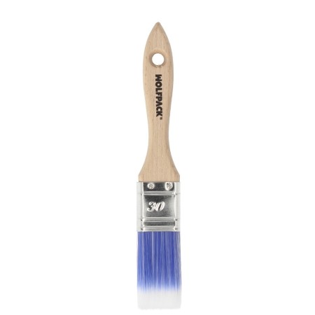 Paletina Profesional Plus Ancho 30 mm. Cerdas Sintéticas PBT, Mango Madera Haya Ergonómico, Brocha Pintor, Pincel Pintura