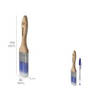 Paletina Profesional Plus Ancho 30 mm. Cerdas Sintéticas PBT, Mango Madera Haya Ergonómico, Brocha Pintor, Pincel Pintura