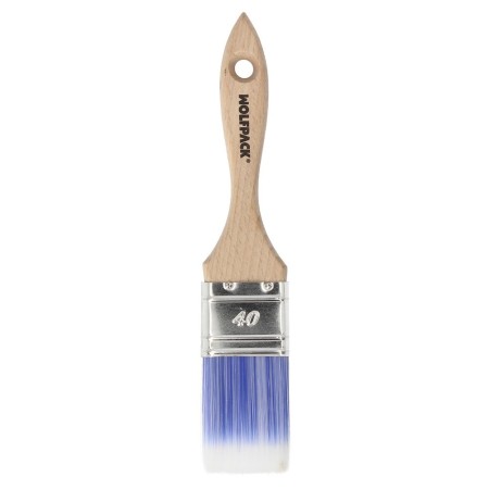 Paletina Profesional Plus Ancho 40 mm. Cerdas Sintéticas PBT, Mango Madera Haya Ergonómico, Brocha Pintor, Pincel Pintura