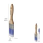 Paletina Profesional Plus Ancho 40 mm. Cerdas Sintéticas PBT, Mango Madera Haya Ergonómico, Brocha Pintor, Pincel Pintura