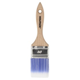 Paletina Profesional Plus Ancho 50 mm. Cerdas Sintéticas PBT, Mango Madera Haya Ergonómico, Brocha Pintor, Pincel Pintura