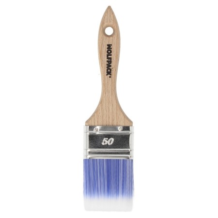 Paletina Profesional Plus Ancho 50 mm. Cerdas Sintéticas PBT, Mango Madera Haya Ergonómico, Brocha Pintor, Pincel Pintura