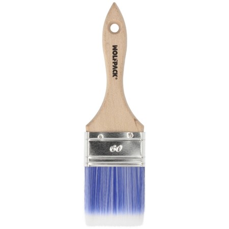 Paletina Profesional Plus Ancho 60 mm. Cerdas Sintéticas PBT, Mango Madera Haya Ergonómico, Brocha Pintor, Pincel Pintura