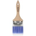 Paletina Profesional Plus Ancho 70 mm. Cerdas Sintéticas PBT, Mango Madera Haya Ergonómico, Brocha Pintor, Pincel Pintura