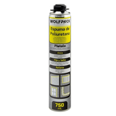 Espuma Poliuretano 750 Ml. Para Pistola. Pistola, Espuma Impermeabilizante Pistola, Espuma Tapa grietas