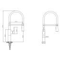 Monomando Fregadero Flexible Con Soporte Grifo Flexible
