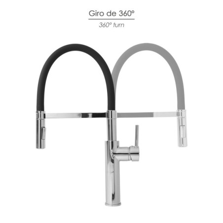 Monomando Fregadero Flexible Con Soporte Grifo Flexible