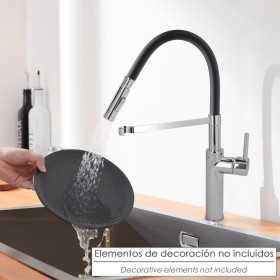 Monomando Fregadero Flexible Con Soporte Grifo Flexible
