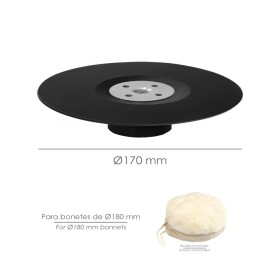 Plato Amoladora Nylon Diámetro 178 mm. Con Rosca M14. Disco Plástico Para Bonete