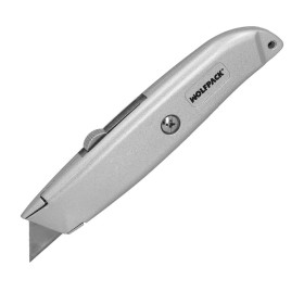 Cúter Hoja Trapezoidal Retráctil Acero Sk5
