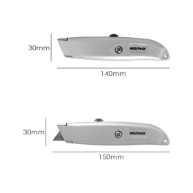 Cúter Hoja Trapezoidal Retráctil Acero Sk5