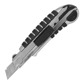 Cúter Aluminio Profesional 18mm Con 5 Hojas Acero Sk5