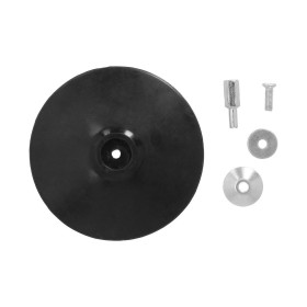 Plato Taladro Nylon Diámetro 125 mm. Con Espiga Diámetro 6 mm. Disco Plástico Para Bonete