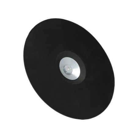 Plato Taladro Nylon Diámetro 125 mm. Con Espiga Diámetro 6 mm. Disco Plástico Para Bonete