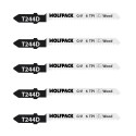 Hojas Sierra Calar Para Madera Corte Grueso 5 Piezas. Hoja Cromo Vanadio 58. Vástago T Universal