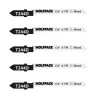 Hojas Sierra Calar Para Madera Corte Grueso 5 Piezas. Hoja Cromo Vanadio 58. Vástago T Universal