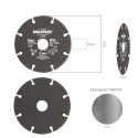Disco Corte Metales Universal Diámetro 115 x 1,7 mm. Filo de Diamante Disco Corte Acero, Chapa, Hierro, Aluminio