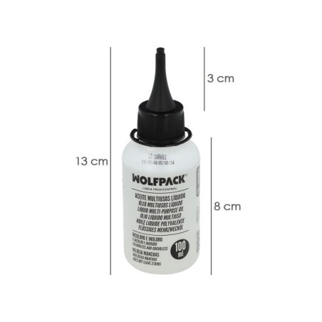 Aceite Lubricante Multiuso Liquido 100 ml. Aceite Cadenas, Aceite Bisagras, Aceite máquinas Coser, Aceite Cerraduras
