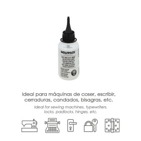Aceite Lubricante Multiuso Liquido 100 ml. Aceite Cadenas, Aceite Bisagras, Aceite máquinas Coser, Aceite Cerraduras