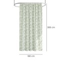 Cortina Ducha Hojas Verdes 180x200 cm. Impermeable