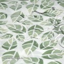 Cortina Ducha Hojas Verdes 180x200 cm. Impermeable