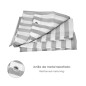 Cortina Ducha Rayas Blancas 180x200 cm. Impermeable Cortina Ducha Rayas Blancas 180x200 cm. Impermeable