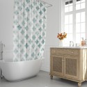Cortina Ducha Geométrica Azul 180x200 cm. Impermeable