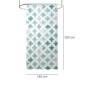 Cortina Ducha Geométrica Azul 180x200 cm. Impermeable
