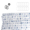 Cortina Ducha Matrix Azul 180x200 cm. Impermeable