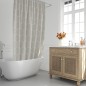 Cortina Ducha Formas Geométricas Beige 180x200 cm. Impermeable Cortina Ducha Formas Geométricas Beige 180x200 cm. Impermeable