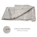 Cortina Ducha Formas Geométricas Beige 180x200 cm. Impermeable