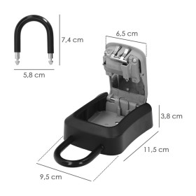 Caja Seguridad Llaves Con Arco 175x95x40 Mm, 4 Dígitos. Caja Llaves, Caja Llaves Calle, Caja De Llaves Pared