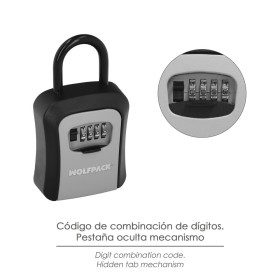 Caja Seguridad Llaves Con Arco 175x95x40 Mm, 4 Dígitos. Caja Llaves, Caja Llaves Calle, Caja De Llaves Pared