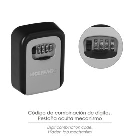 Caja Seguridad Llaves 125x95x40 mm. 4 Dígitos. Caja Llaves, Caja Llaves Calle, Caja De Llaves Pared, Caja Llaves Código